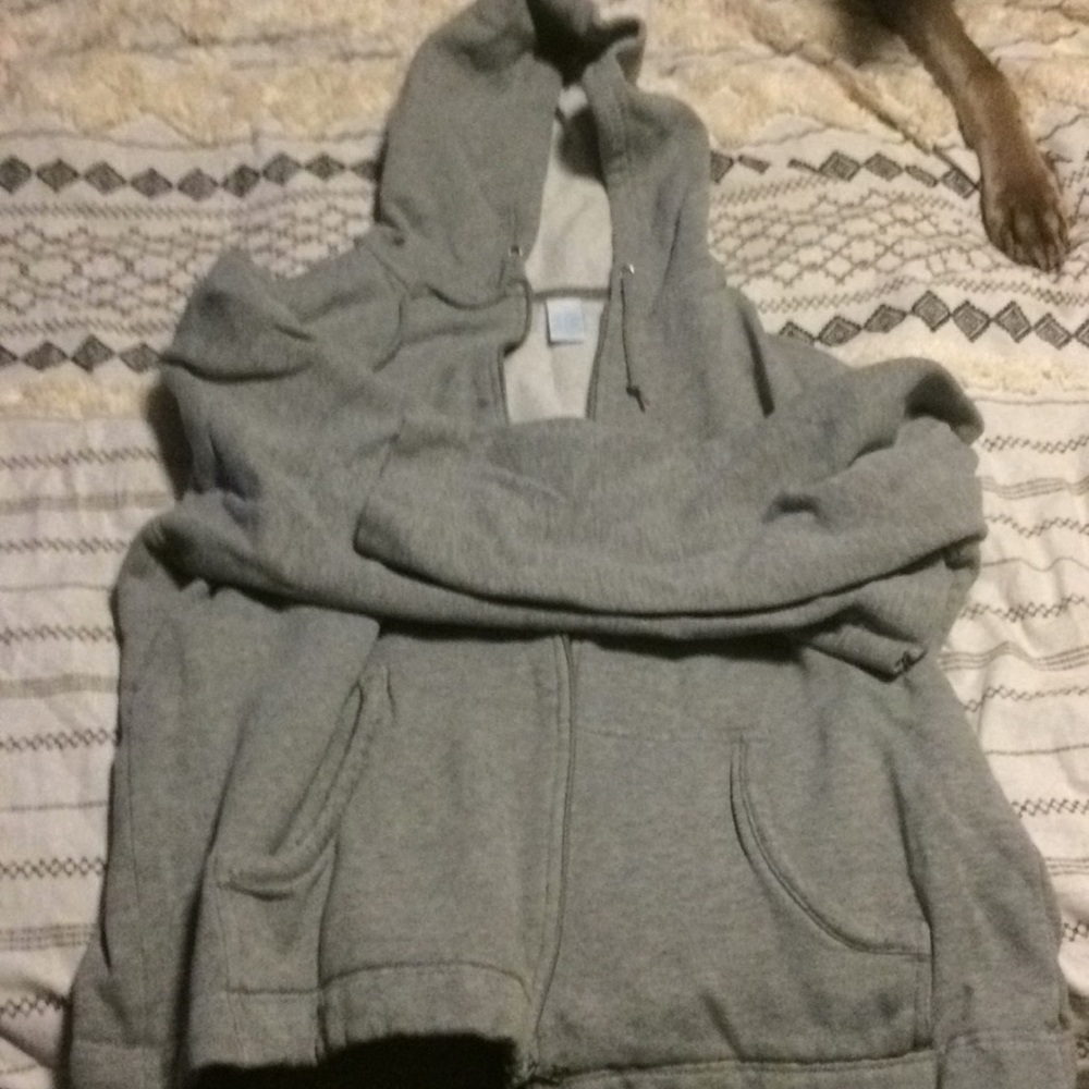 COPY - Gray hooded sweatshirt in L